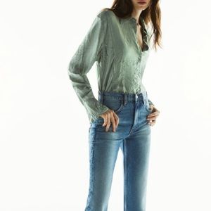 Zara bottom down blouse